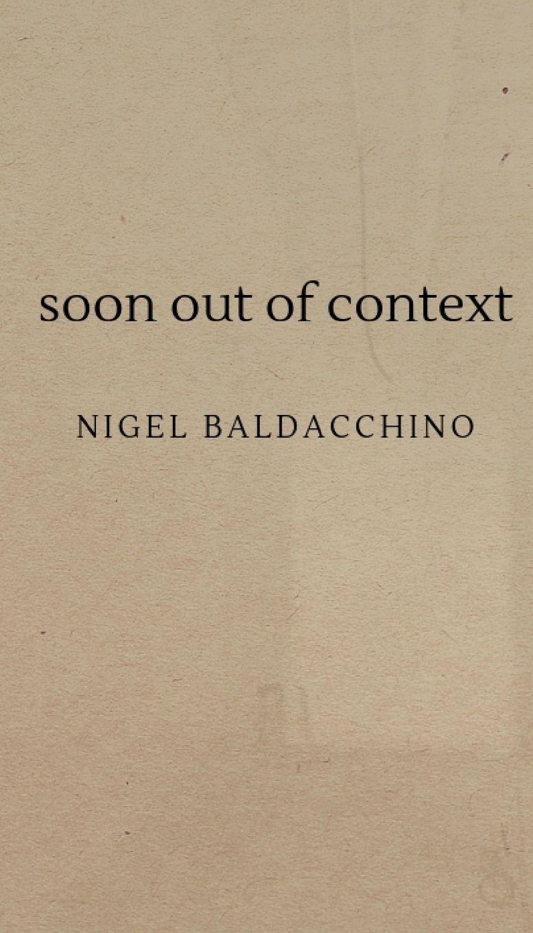 Vorderes Coverbild soon out of context