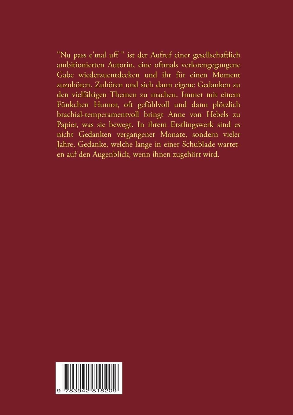 Rückseitencover Nun pass e'mal uff