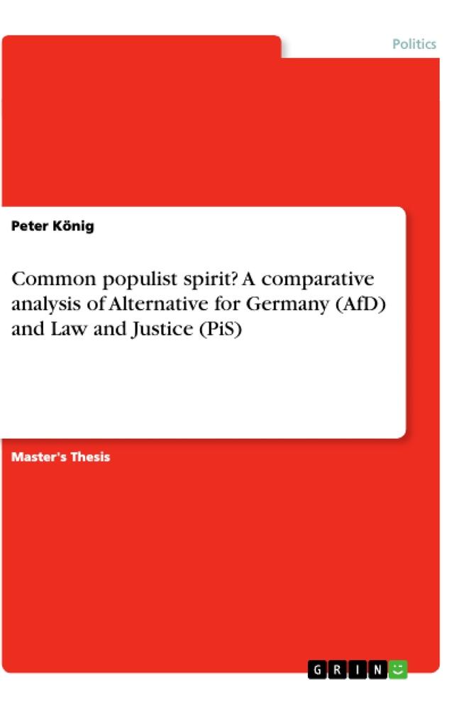 Vorderes Coverbild Common populist spirit? A comparative analysis of Alternative for Germany (AfD) and Law and Justice (PiS)