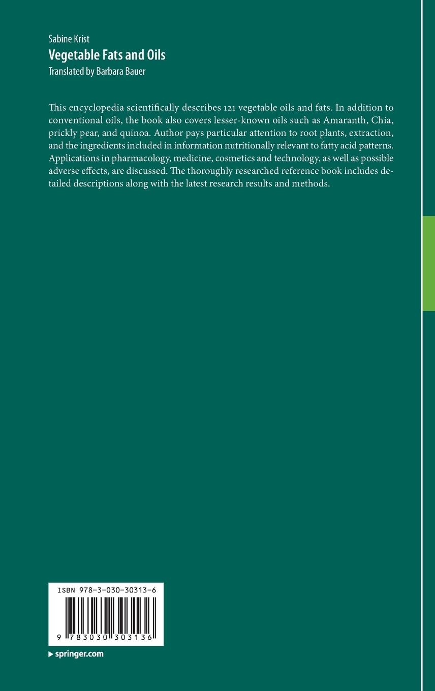 Rückseitencover Vegetable Fats and Oils