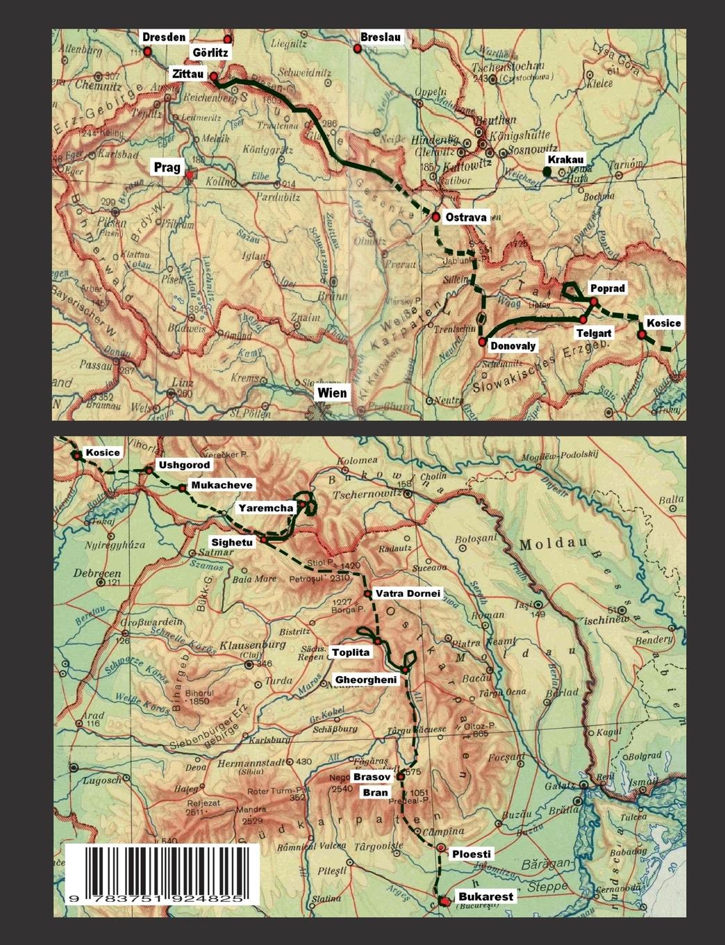 Rückseitencover Meine Wanderung von Zittau nach Rumänien