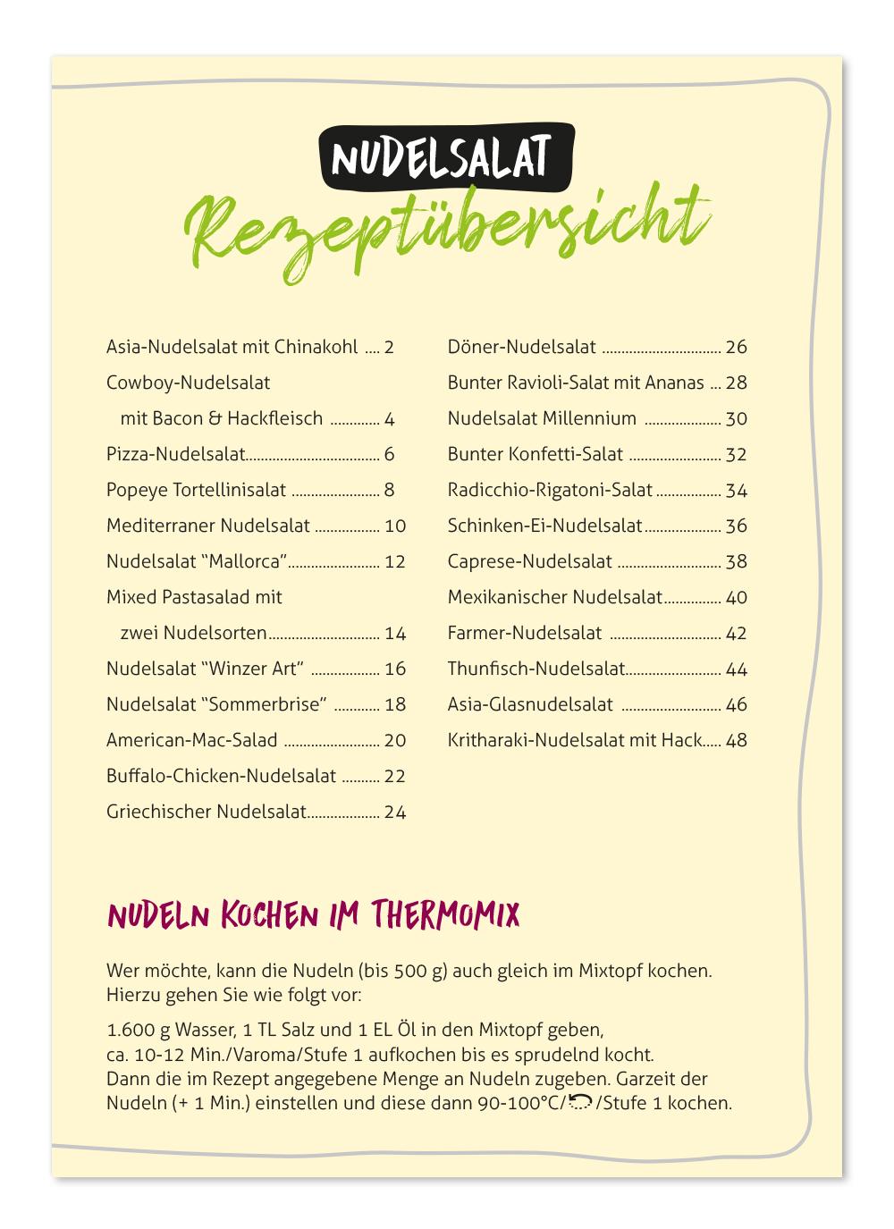 Beispielinhalt (Bild) Es gibt NUDELSALAT Baby!