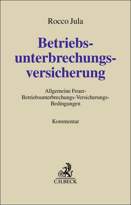 Vorderes Coverbild Betriebsunterbrechungsversicherung