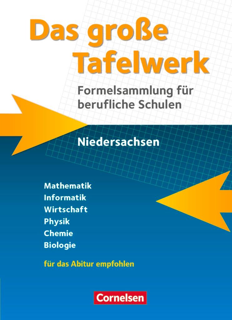 Vorderes Coverbild Das große Tafelwerk für berufliche Schulen. Formelsammlung Niedersachsen - Schülerbuch