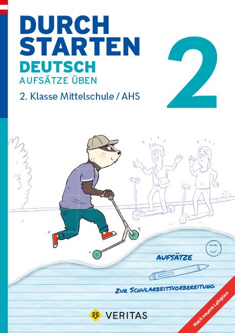 Vorderes Coverbild Durchstarten 2. Klasse - Deutsch Mittelschule/AHS - Aufsätze