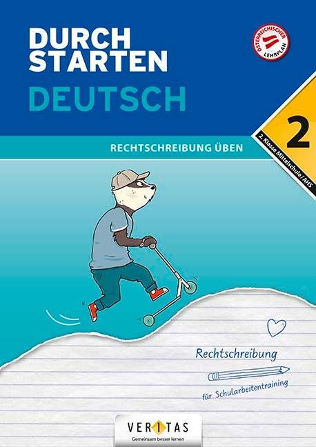 Vorderes Coverbild Durchstarten 2. Klasse - Deutsch Mittelschule/AHS - Rechtschreibung