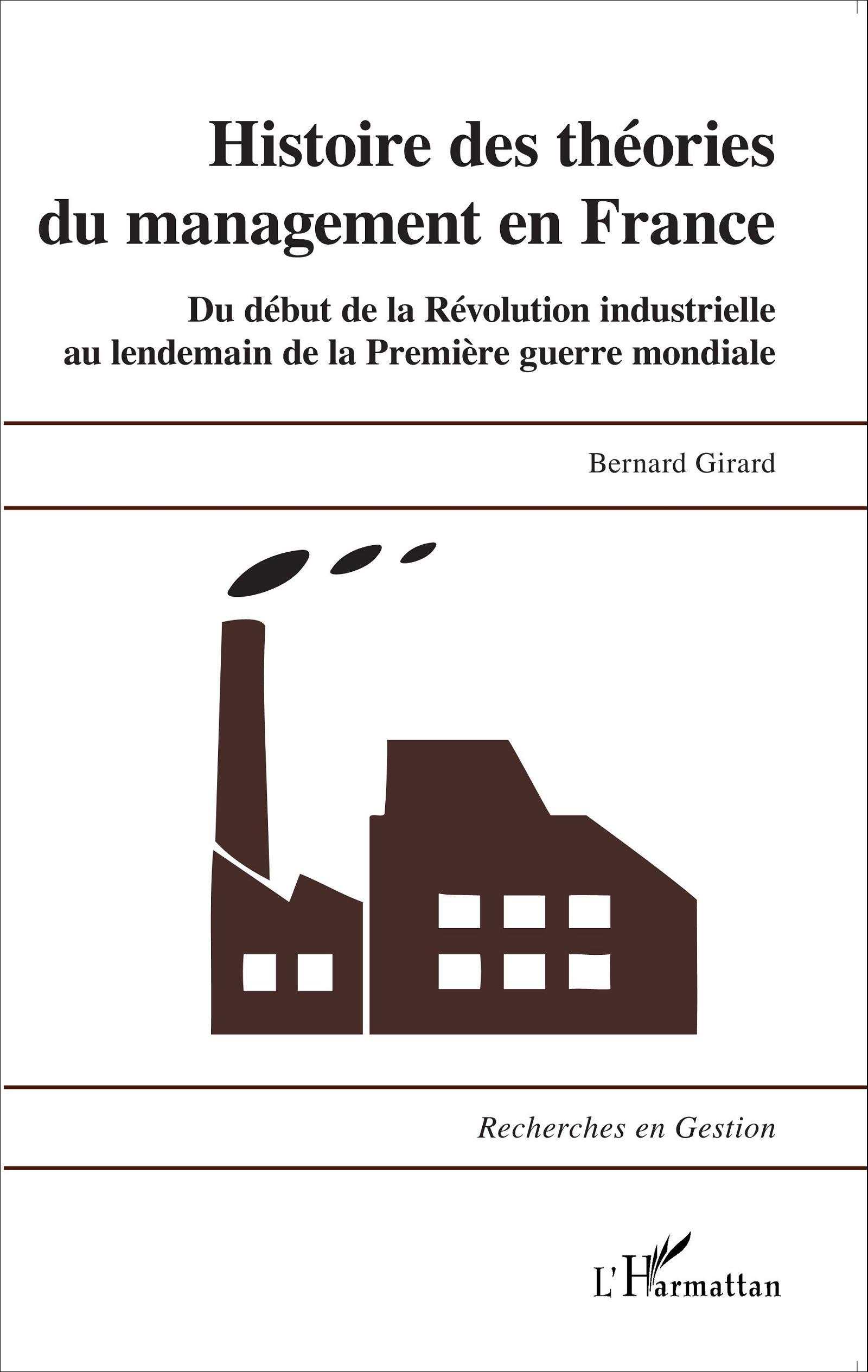 Vorderes Coverbild Histoire des théories du management en France