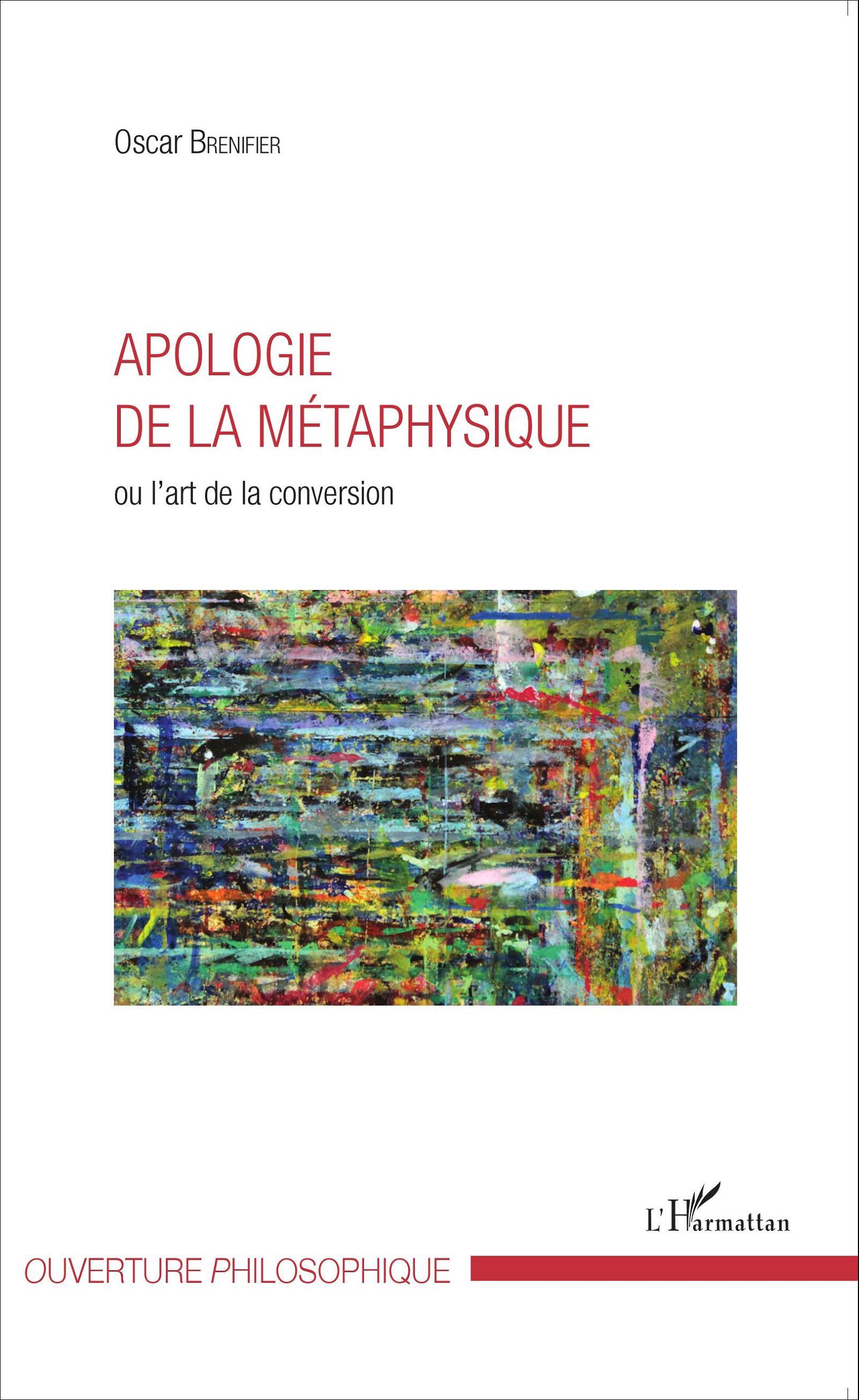 Vorderes Coverbild Apologie de la métaphysique