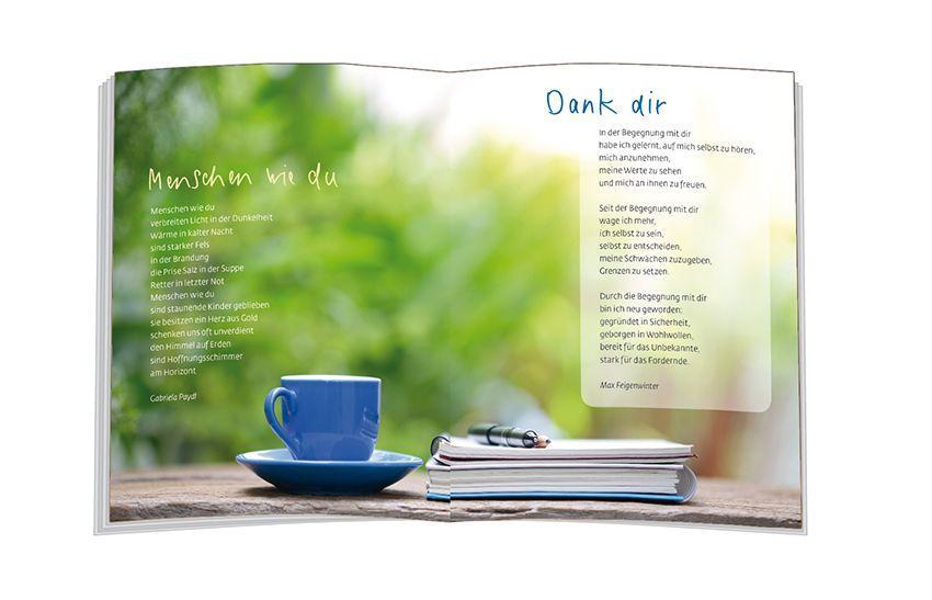 Beispielinhalt (Bild) Der schönste Gedanke ist Danke