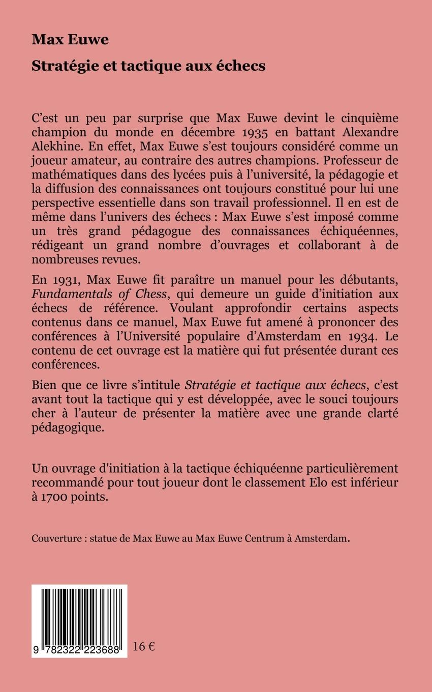Rückseitencover Stratégie et tactique aux échecs