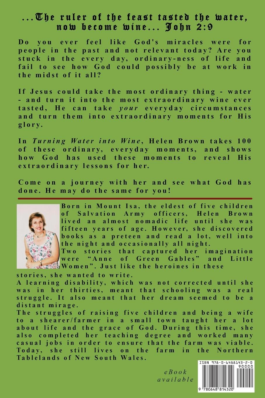 Rückseitencover Turning Water into Wine