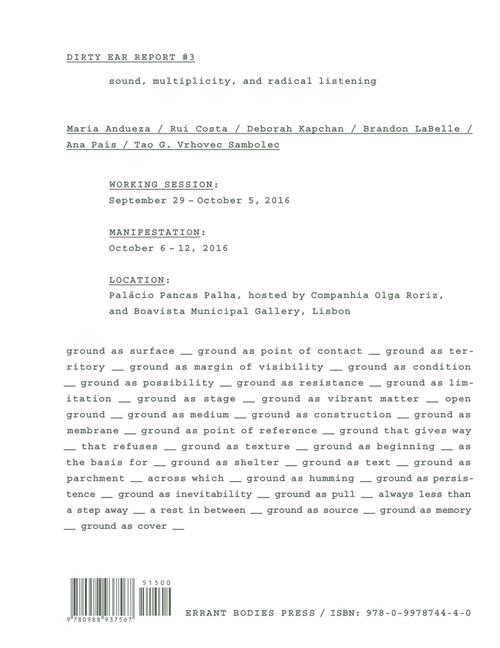 Vorderes Coverbild Dirty Ear Report #3