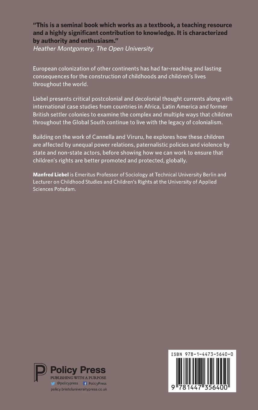 Rückseitencover Decolonizing Childhoods