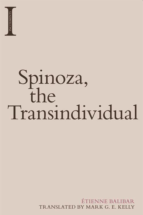Vorderes Coverbild Spinoza, the Transindividual
