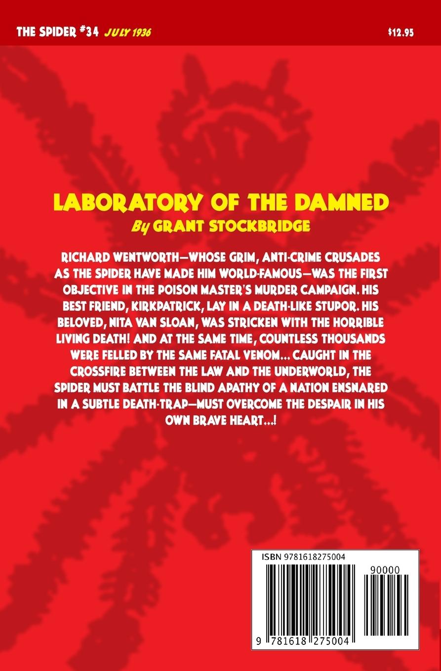 Rückseitencover The Spider #34: Laboratory of the Damned