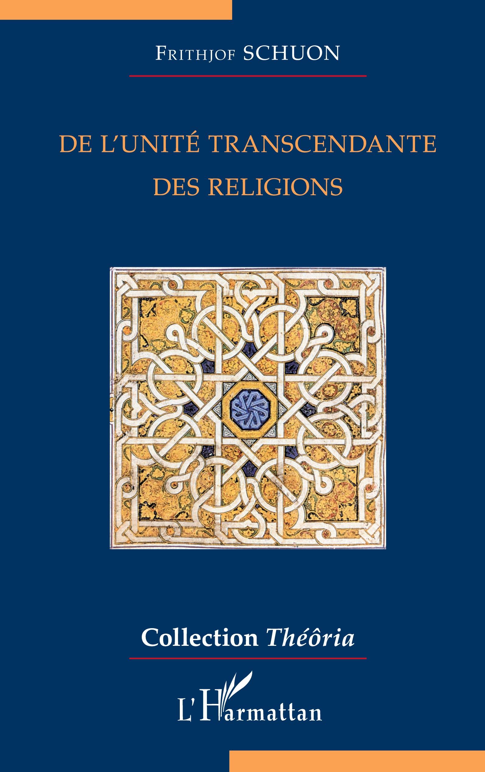Vorderes Coverbild De l'unité transcendante des religions