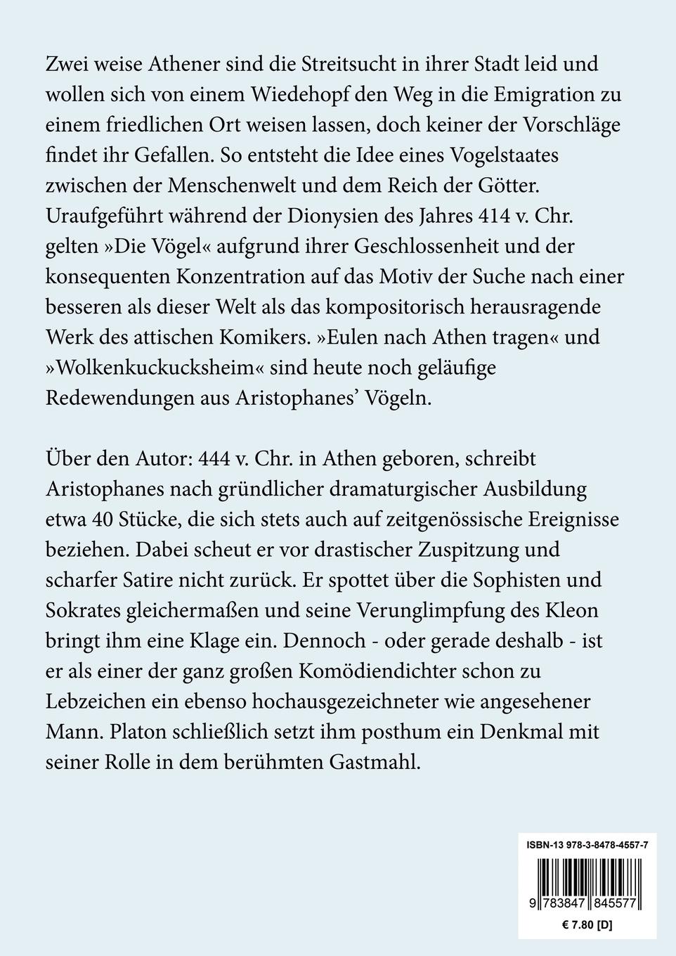 Rückseitencover Die Vögel (Großdruck)