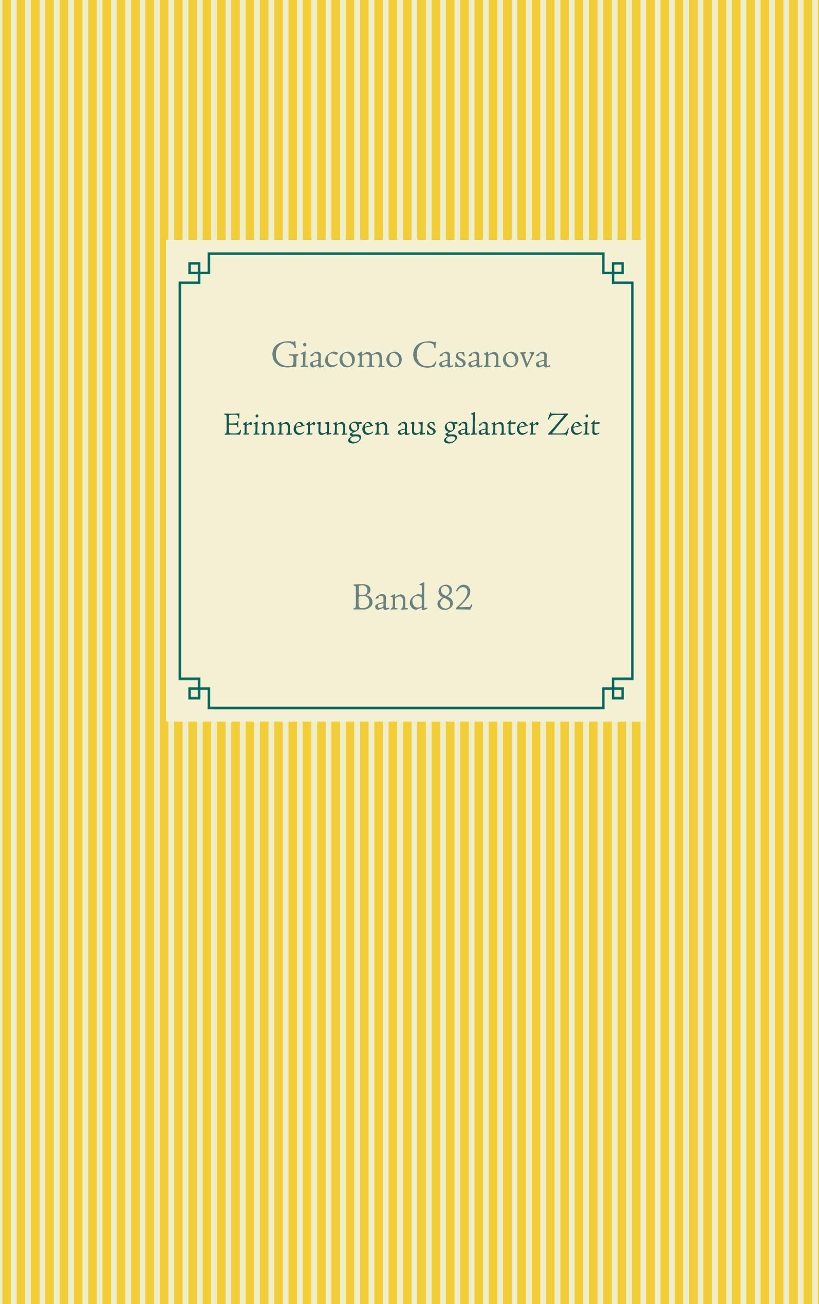 Vorderes Coverbild Erinnerungen aus galanter Zeit