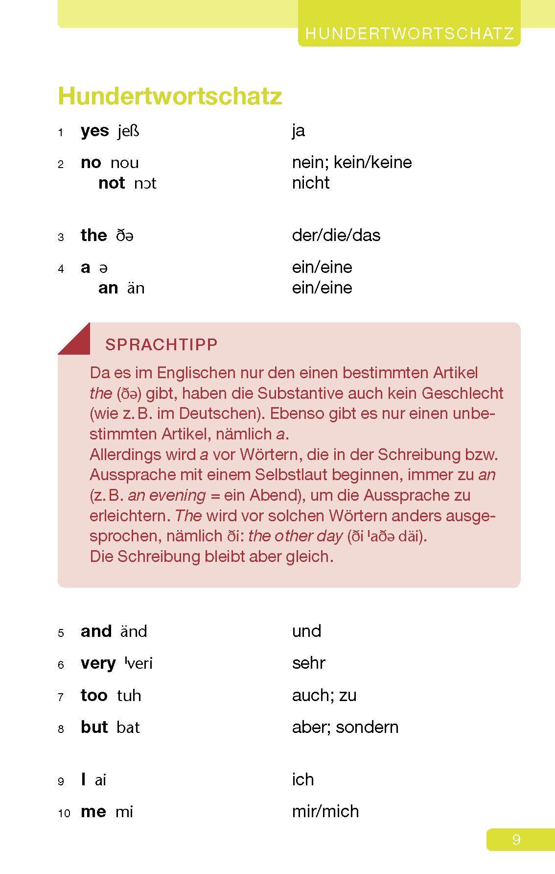 Beispielinhalt (Bild) Langenscheidt Schnell mitreden auf Englisch