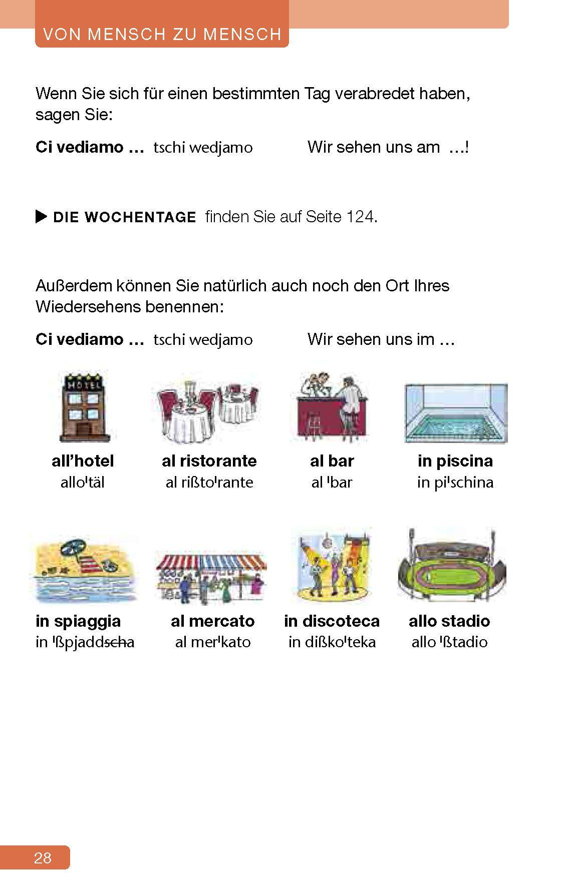 Beispielinhalt (Bild) Langenscheidt Schnell mitreden auf Italienisch