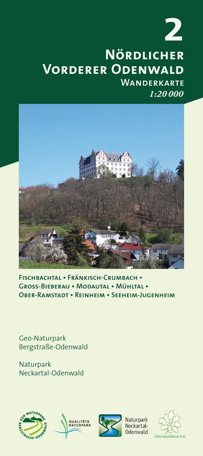 Vorderes Coverbild Nördlicher Vorderer Odenwald 1 : 20 000 Blatt 2