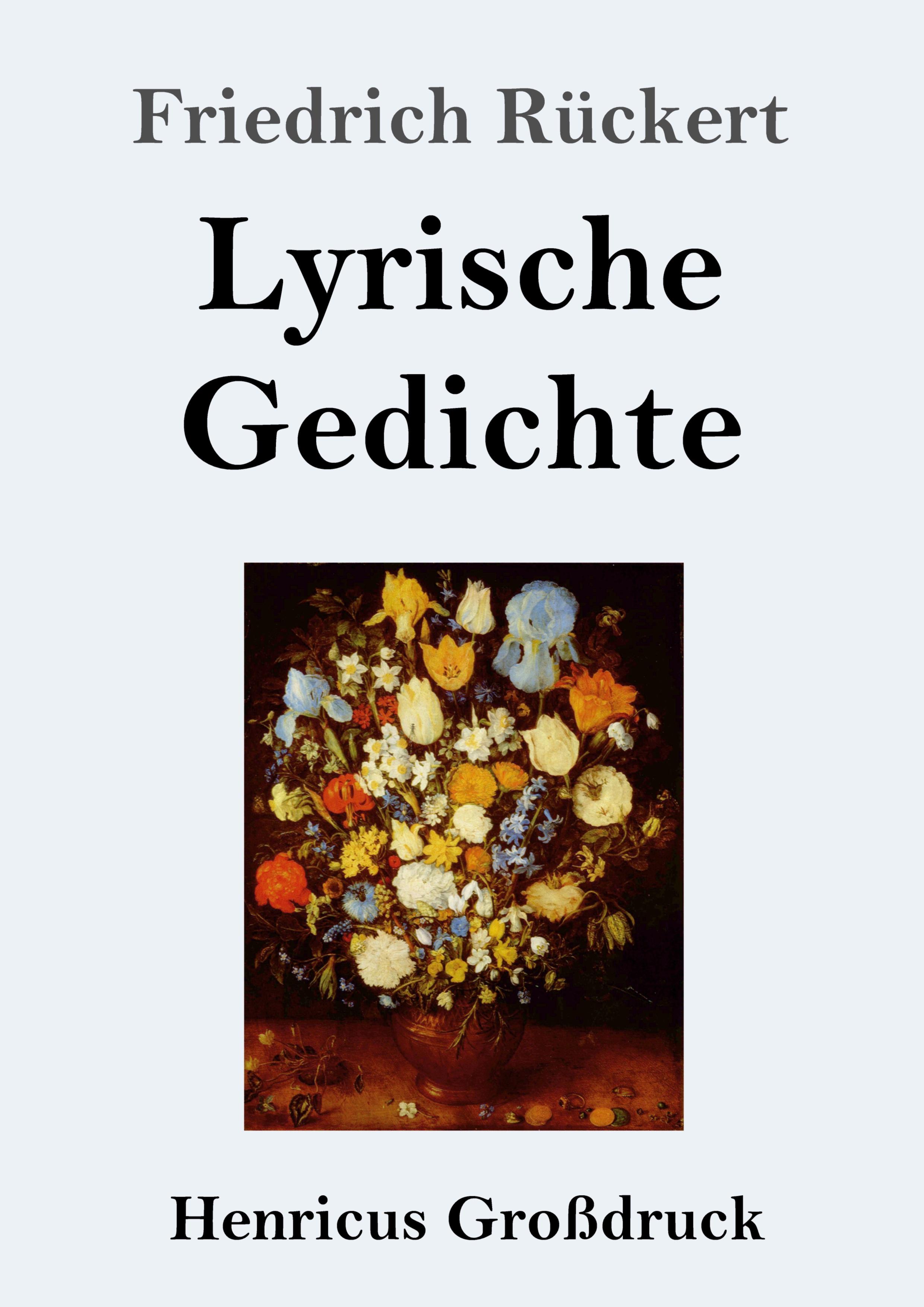 Vorderes Coverbild Lyrische Gedichte (Großdruck)