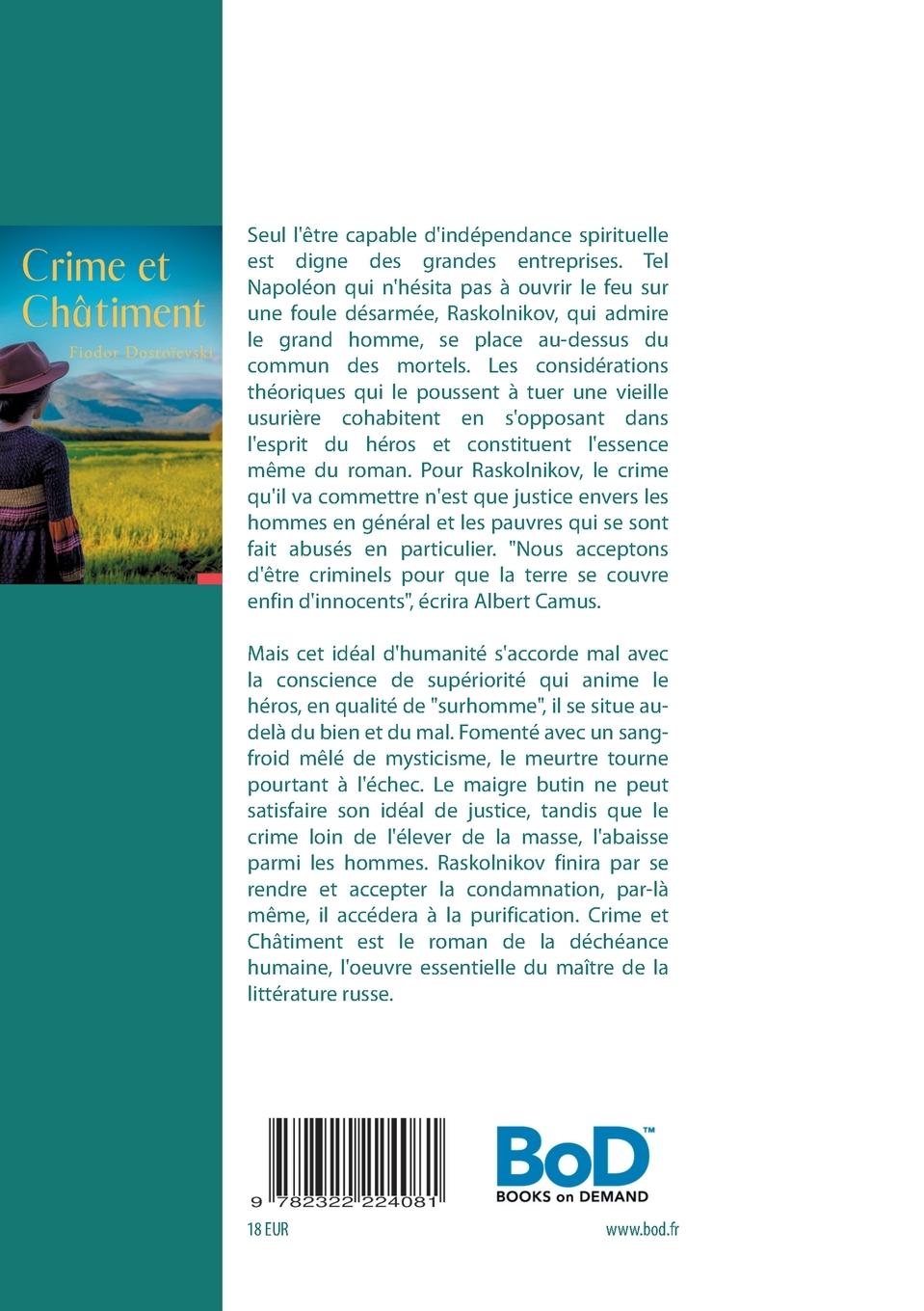 Rückseitencover Crime et Châtiment