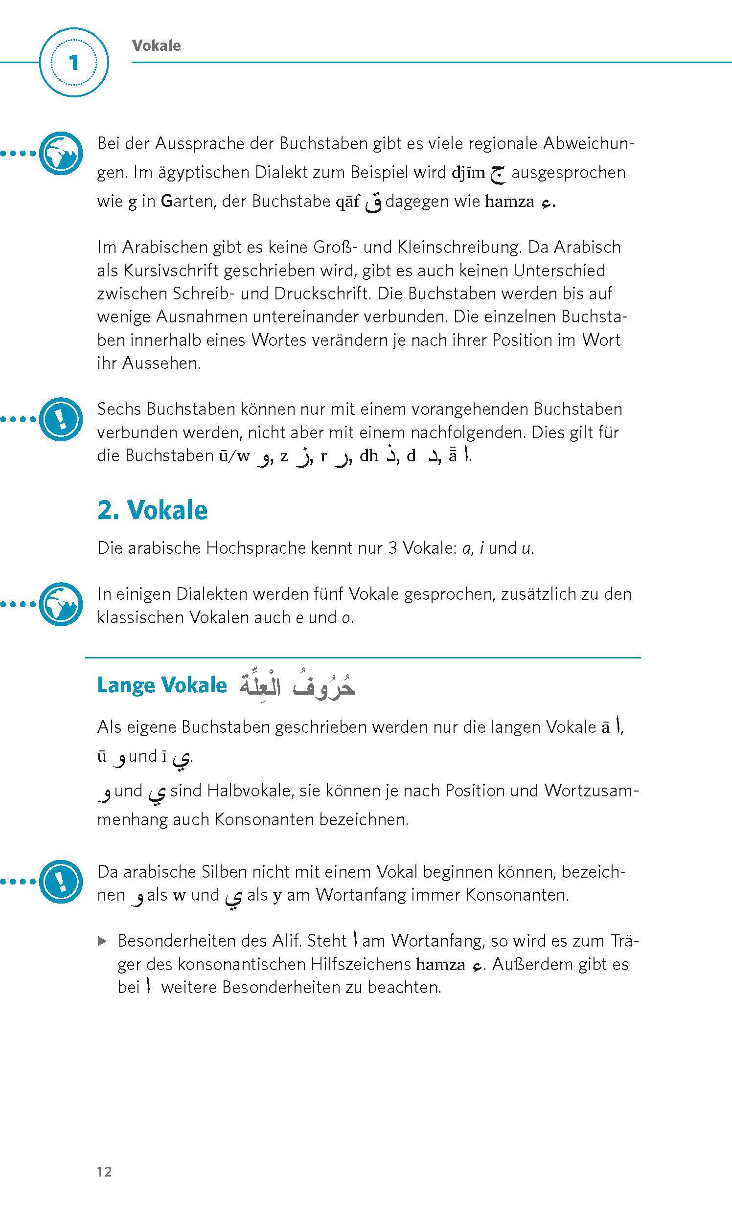 Beispielinhalt (Bild) PONS Grammatik kurz & bündig Arabisch