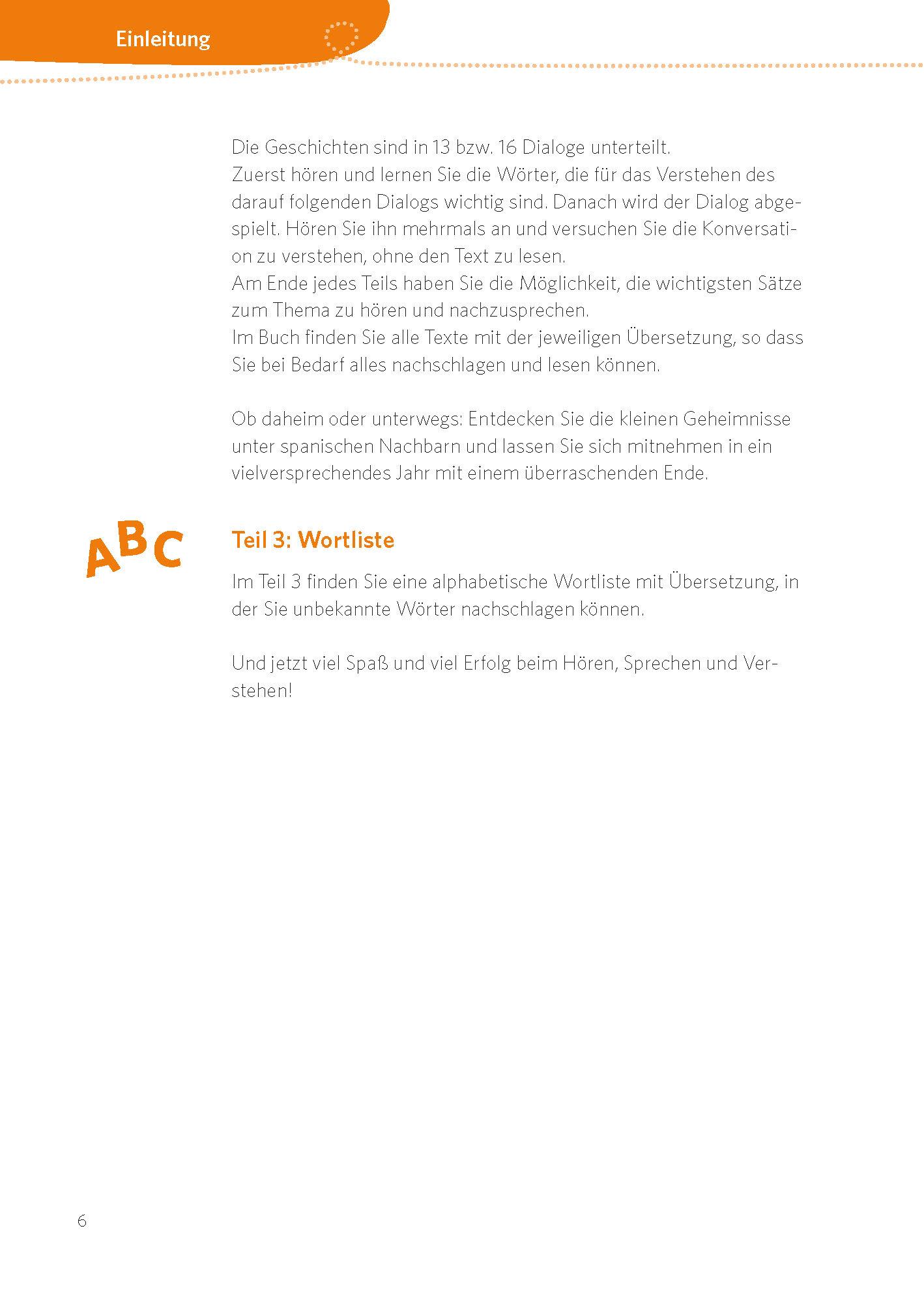 Beispielinhalt (Bild) PONS Audiotraining Plus Spanisch