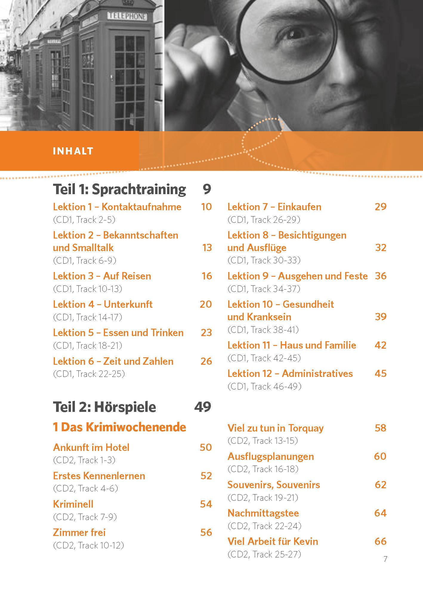 Beispielinhalt (Bild) PONS Audiotraining Plus Englisch