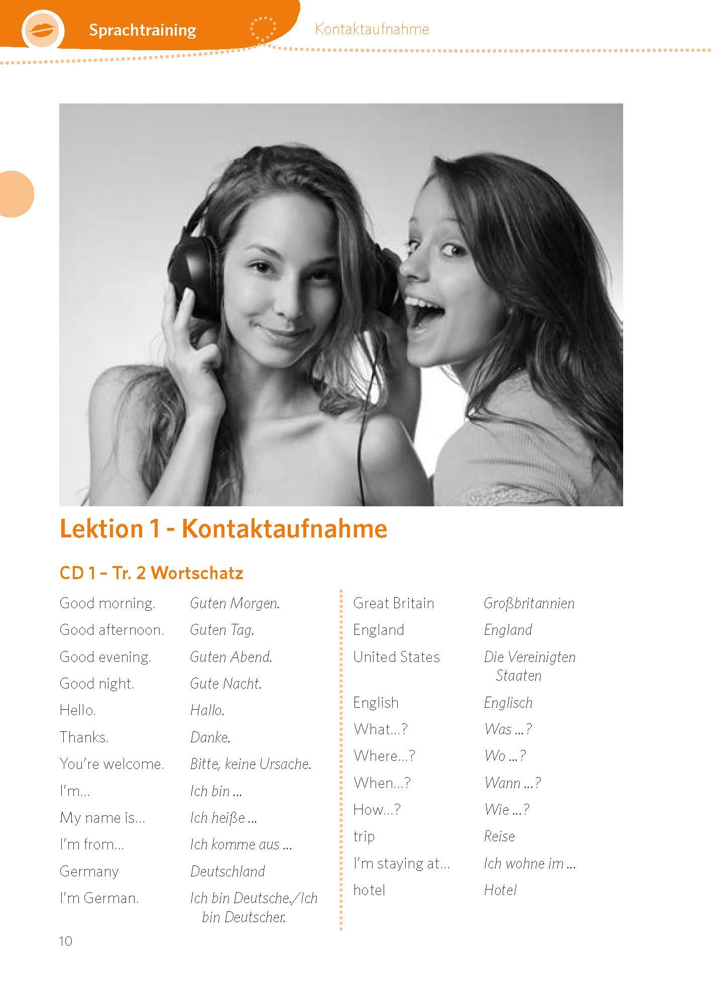 Beispielinhalt (Bild) PONS Audiotraining Plus Englisch