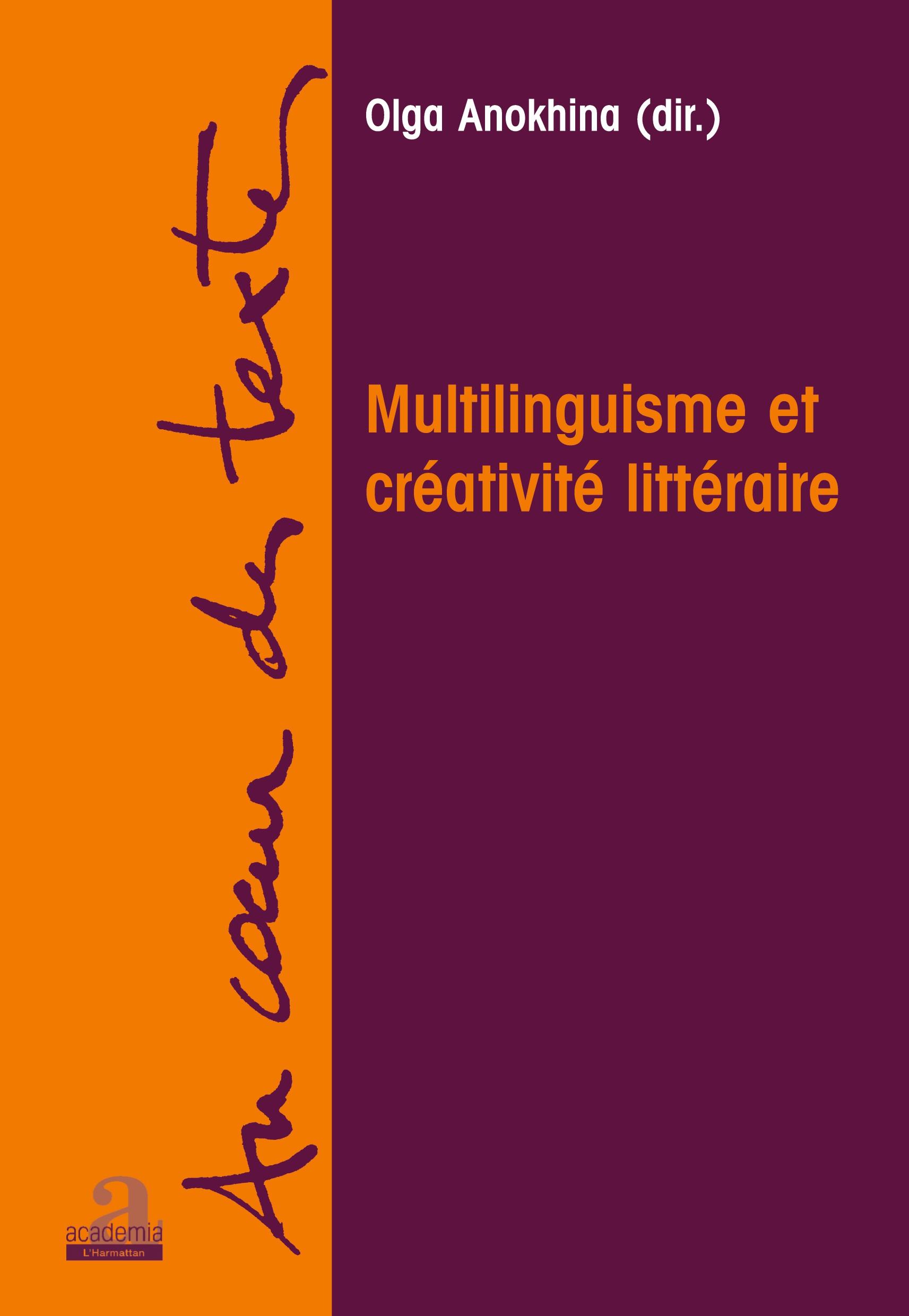 Vorderes Coverbild Multilinguisme et créativité littéraire