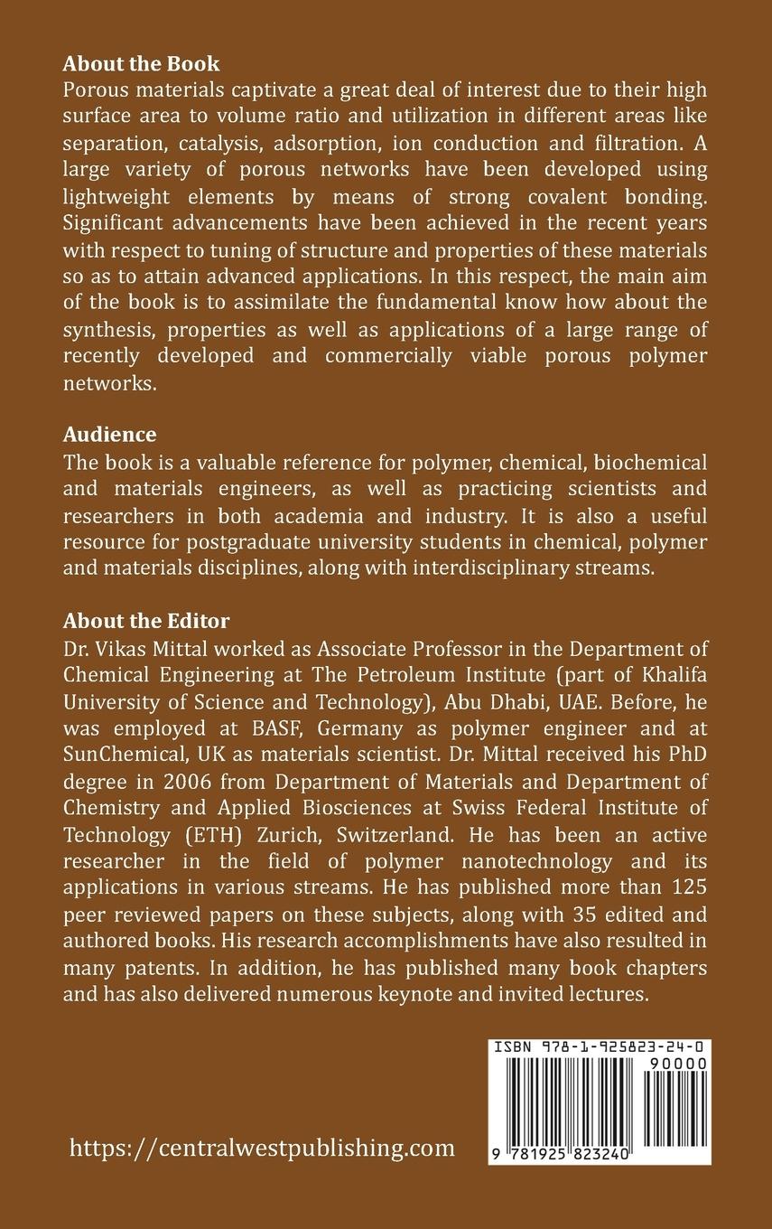 Rückseitencover Porous Polymer Networks