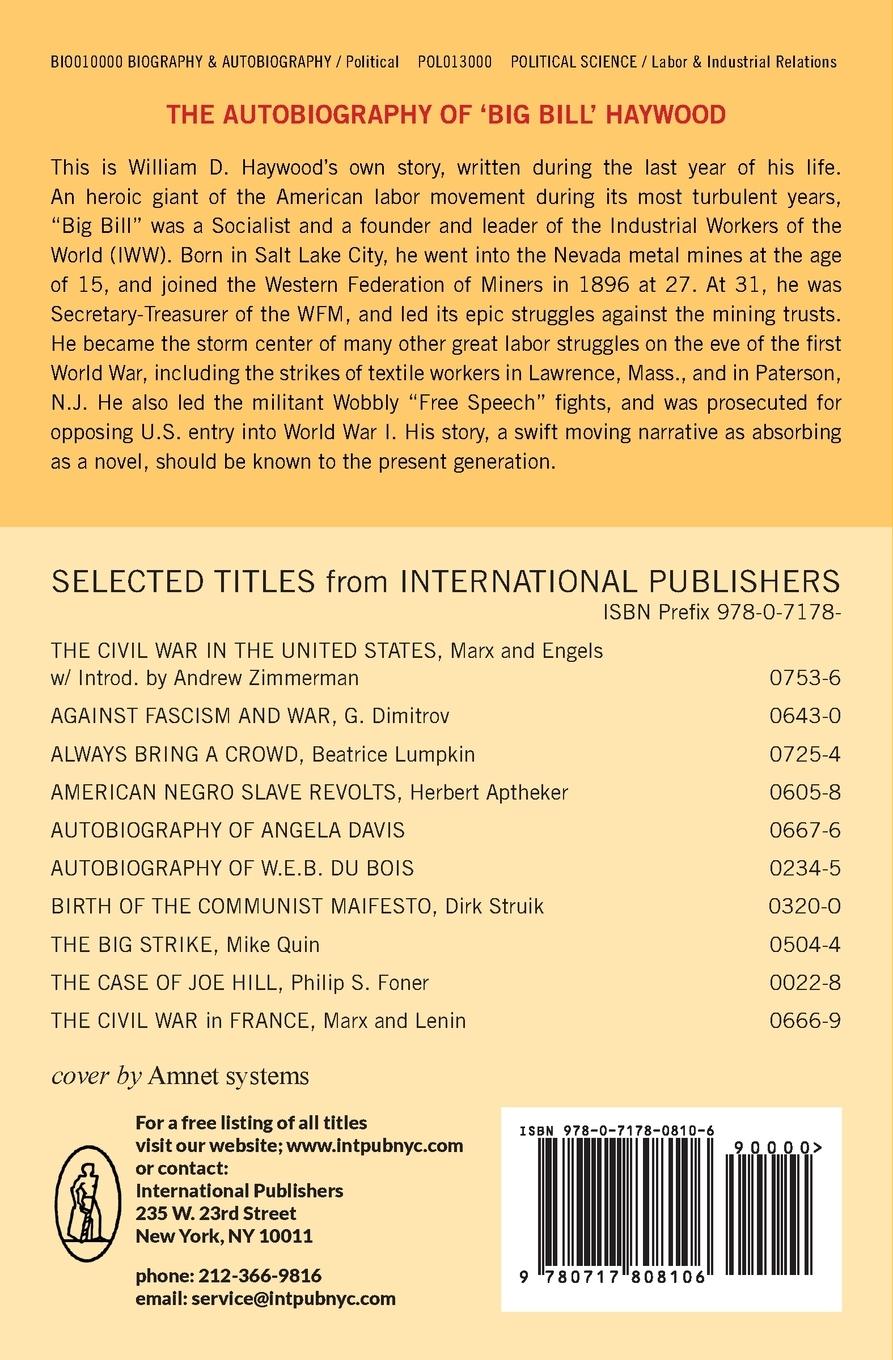 Rückseitencover Big Bill Haywood's Book
