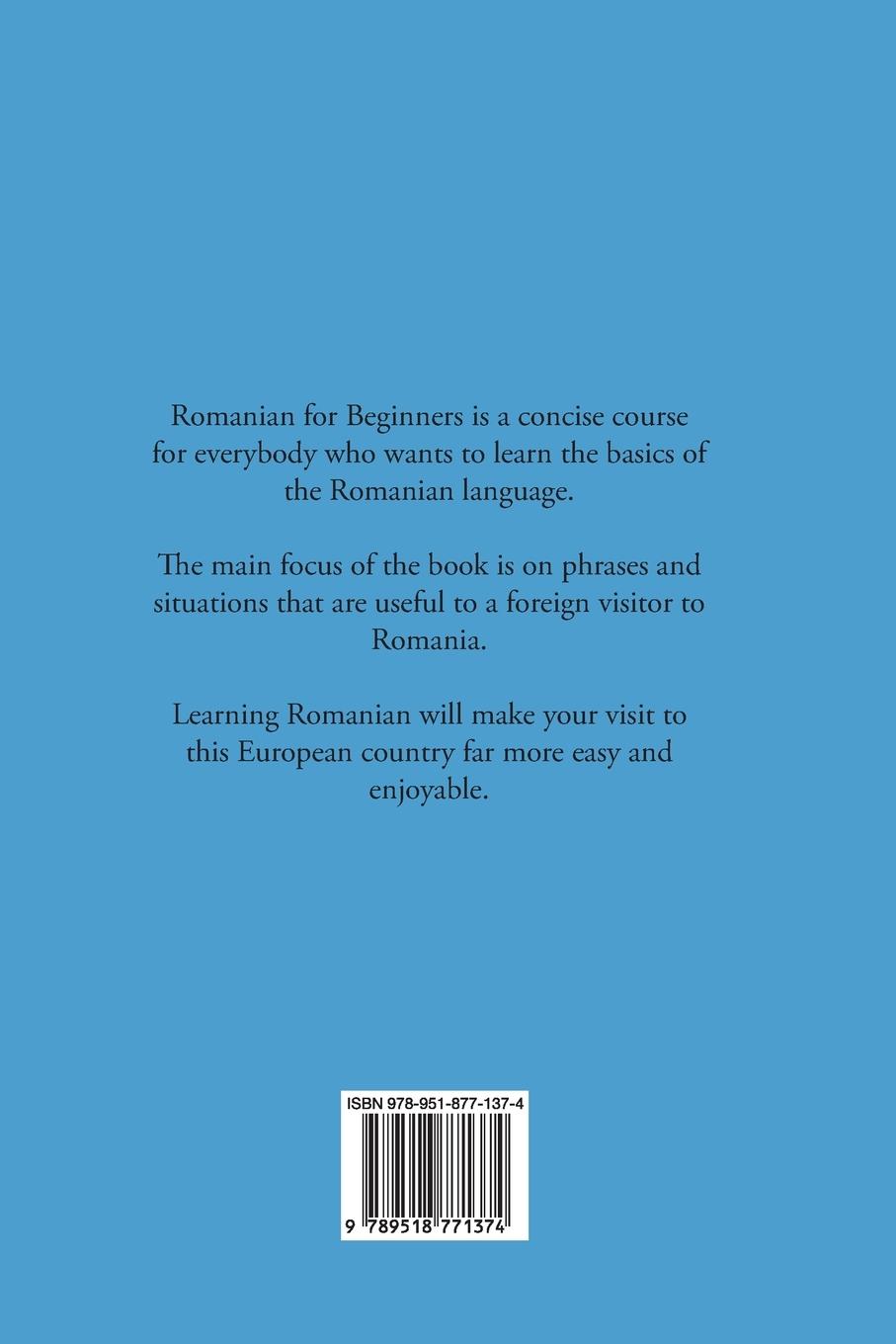 Rückseitencover Romanian for Beginners