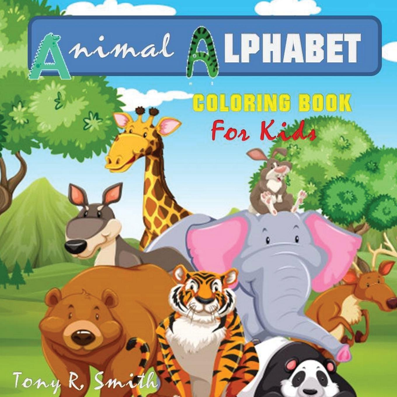 Vorderes Coverbild Animal Alphabet Coloring Book for kids