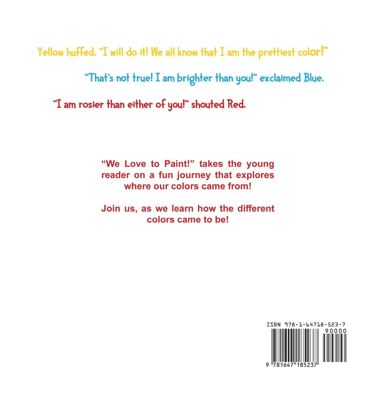 Rückseitencover We Love to Paint!