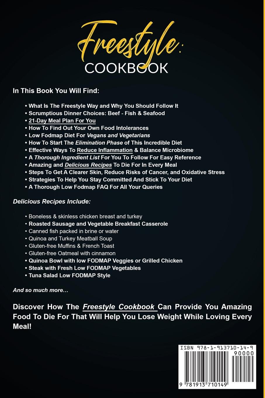 Rückseitencover Freestyle Cookbook: Discover the Best Freestyle Cookbook Recipes For Beginners - Delicious And Healthy Cooking: With Sally P. Bean & Heidi