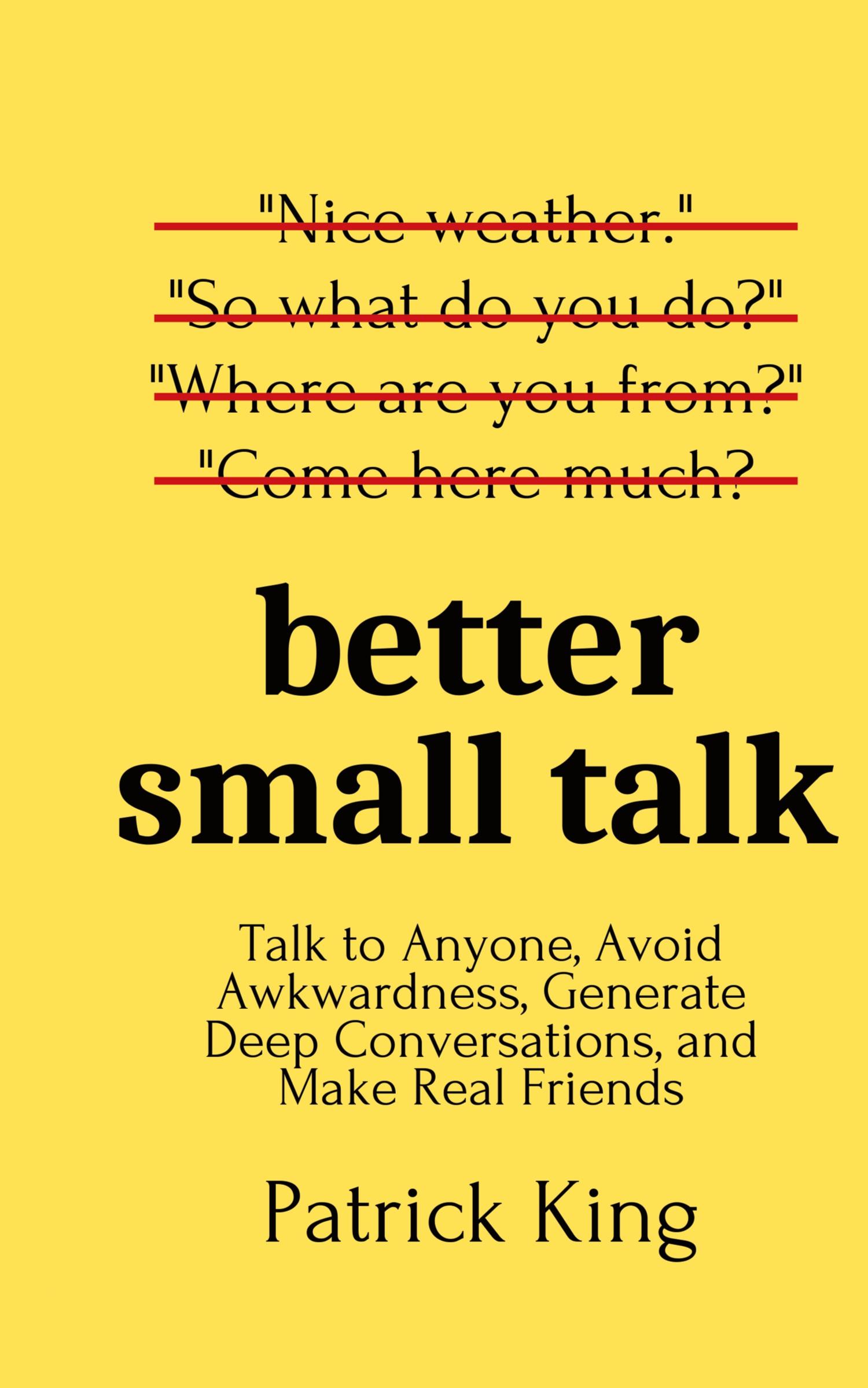 Vorderes Coverbild Better Small Talk