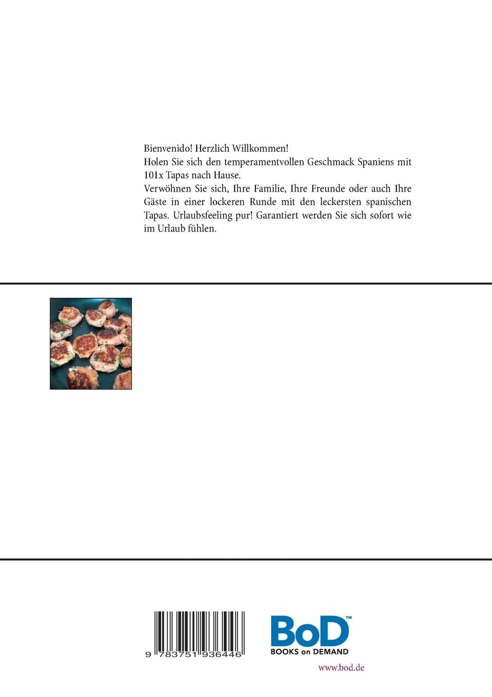 Rückseitencover 101 x Tapas Rezepte