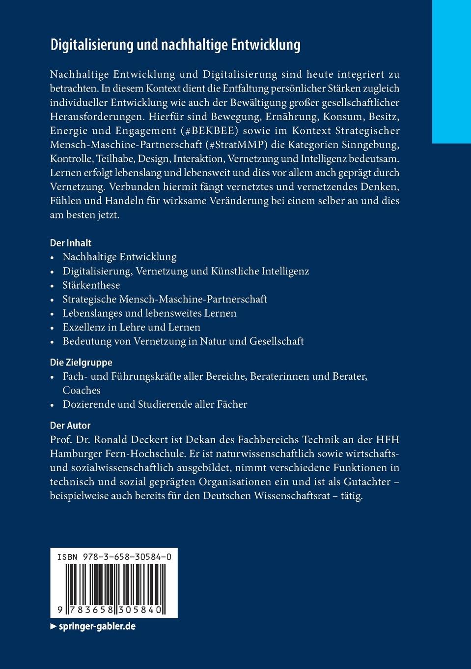 Rückseitencover Digitalisierung und nachhaltige Entwicklung