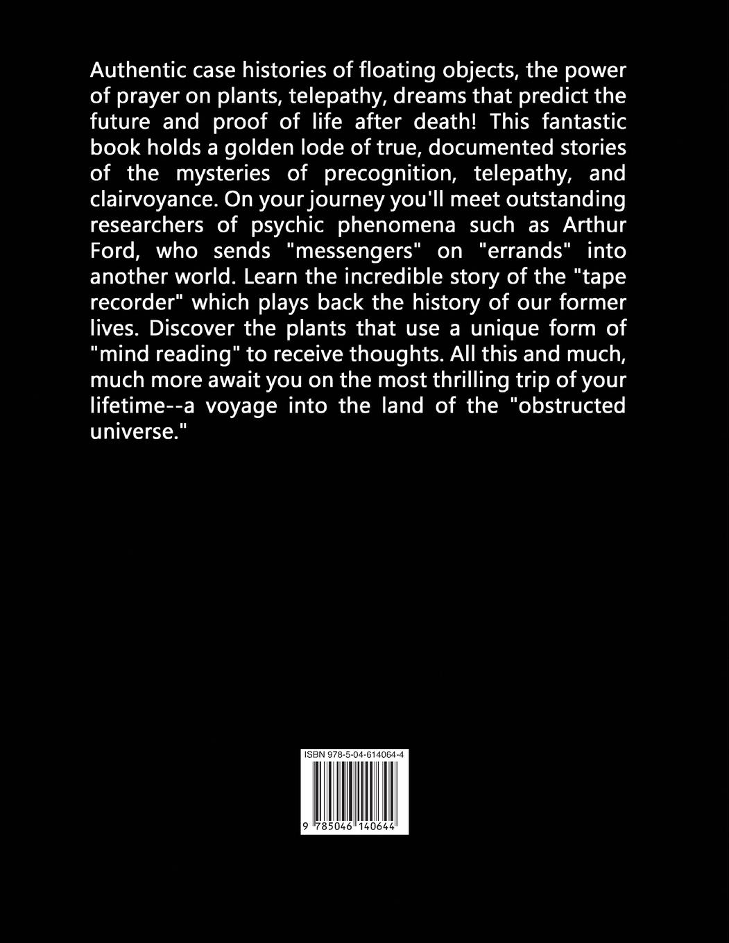 Rückseitencover Psychic Phenomena