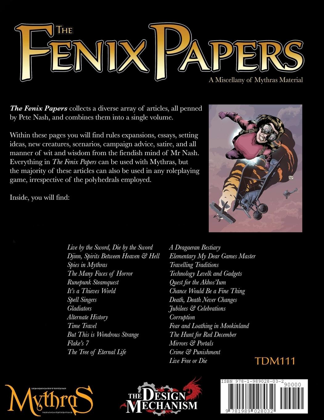 Rückseitencover The Fenix Papers TDM111