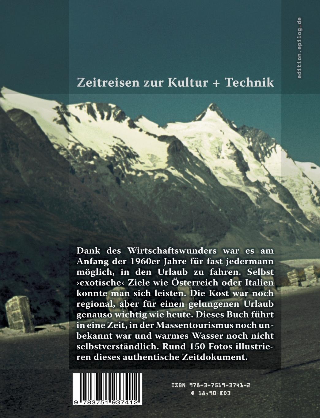 Rückseitencover Mit dem Käfer in die Alpen