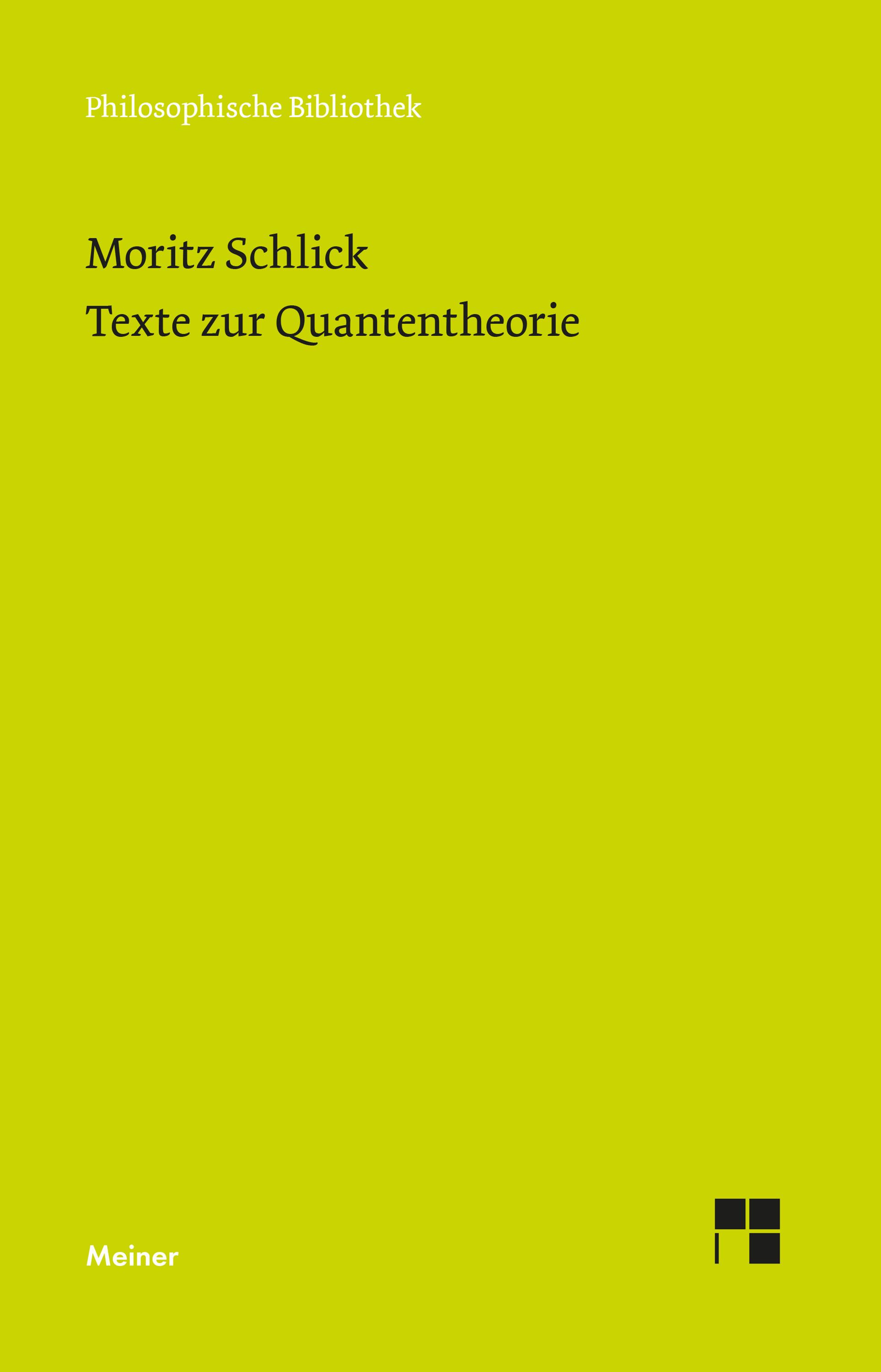 Vorderes Coverbild Texte zur Quantentheorie