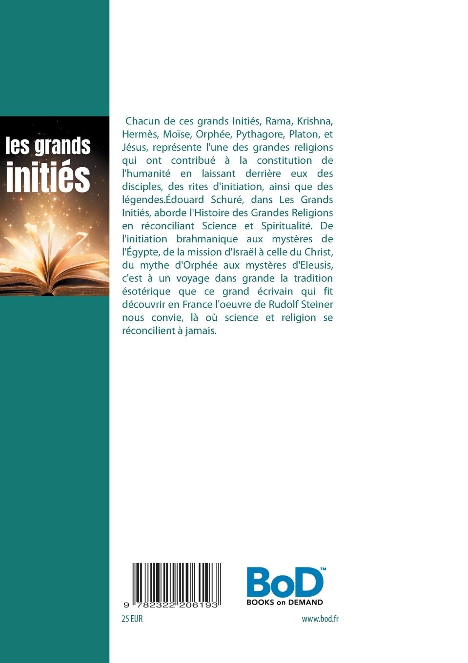 Rückseitencover Les Grands Initiés