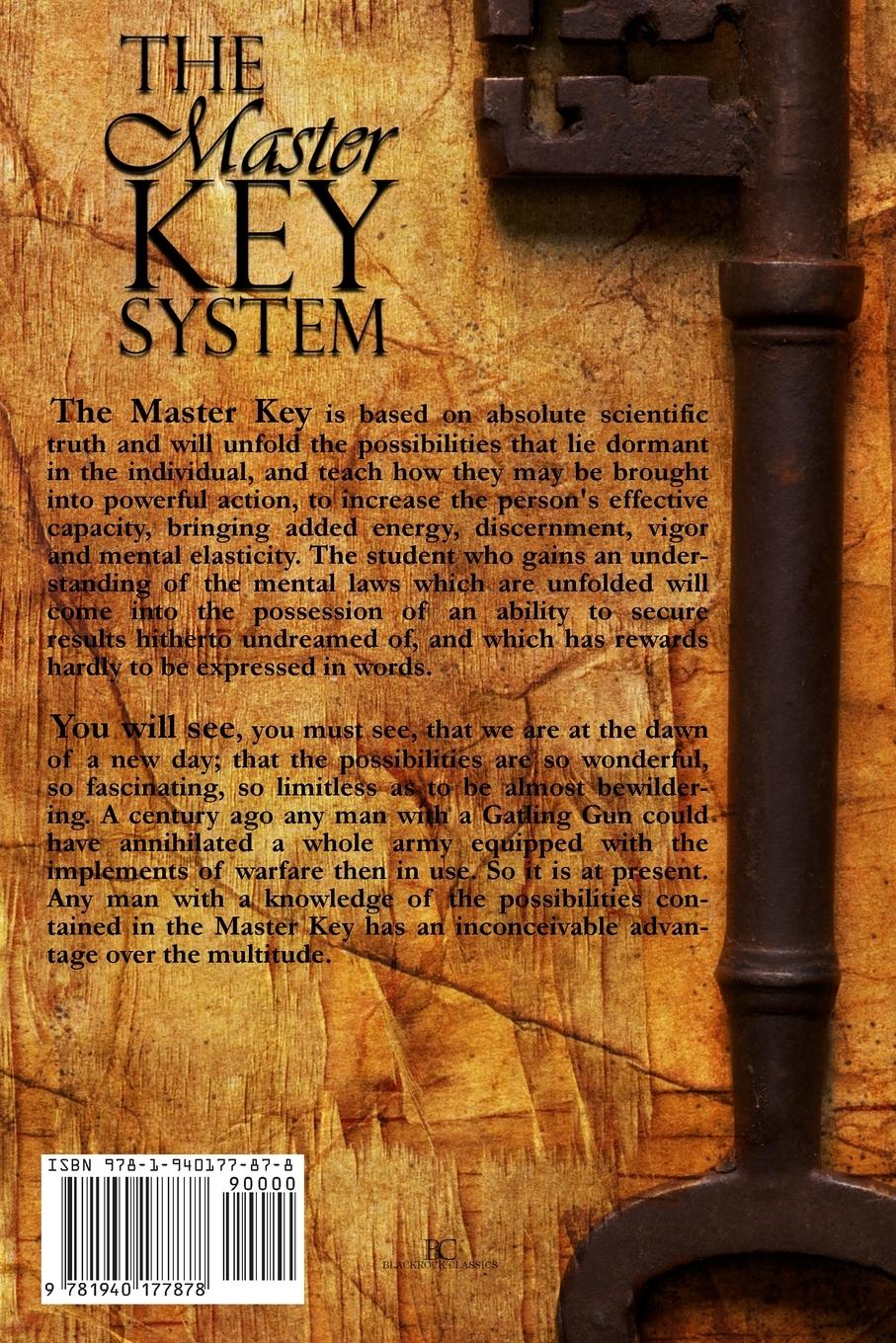 Rückseitencover The Master Key System by Charles F. Haanel