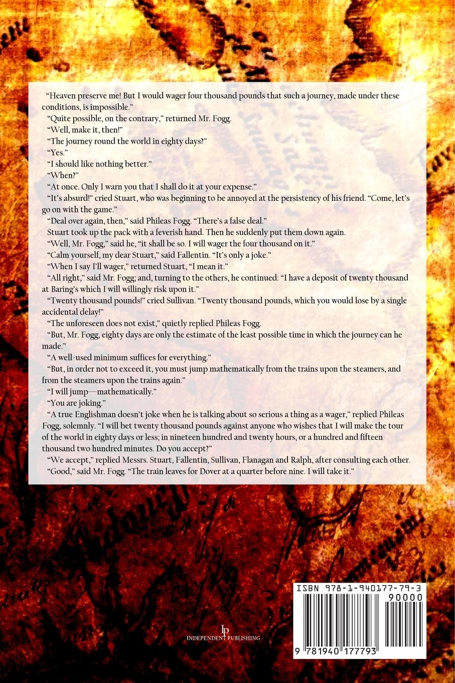 Rückseitencover Around the World in 80 Days