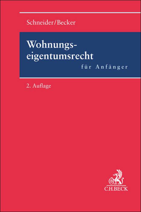 Vorderes Coverbild Wohnungseigentumsrecht für Anfänger