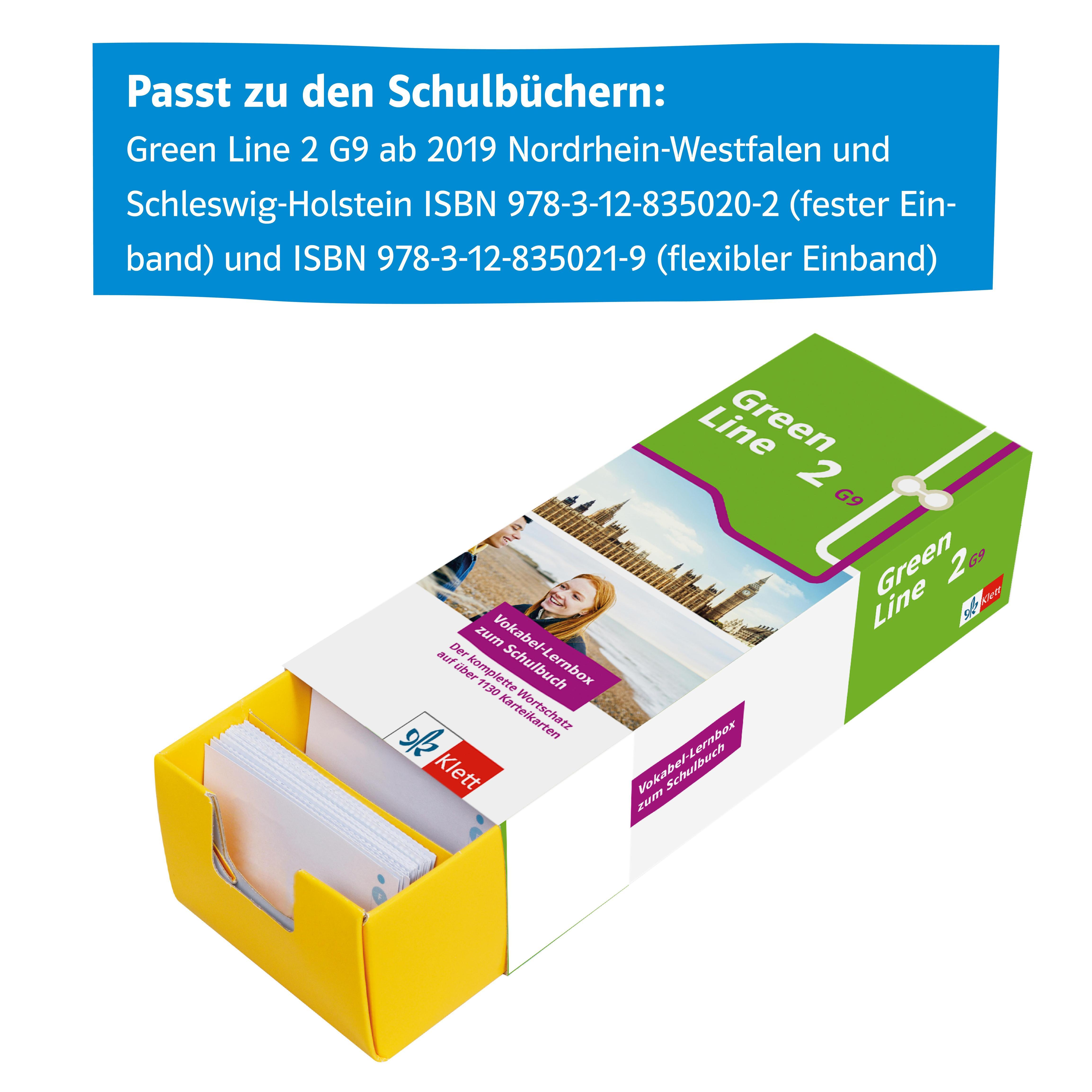 Beispielinhalt (Bild) Green Line 2 G9 (Neue Ausgabe ab 2019) Klasse 6 Vokabel-Lernbox zum Schulbuch